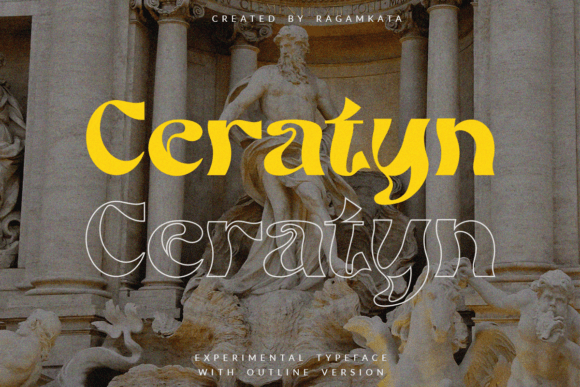 Ceratyn: A Psychedelic Display Font That Demands Attention