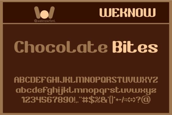 Chocolate Bites: A Display Font That Delivers Personality