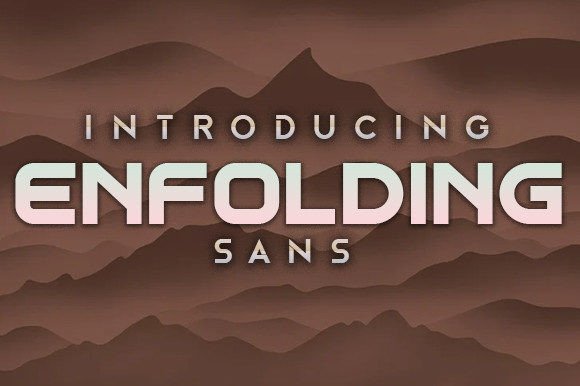 Enfolding Display Typeface for Small Business Branding