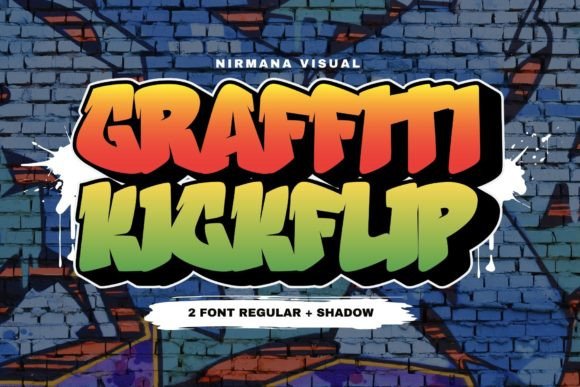 Graffiti Kickflip: A Bold Display Font for Standout Branding