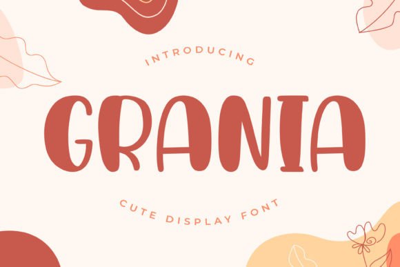 Grania: A Playful Display Font for Handmade Labels & Printables