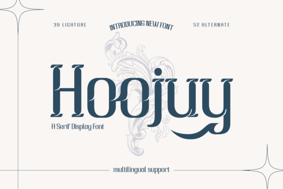 Hoojuy Display Typeface for Handmade & Boutique Brands