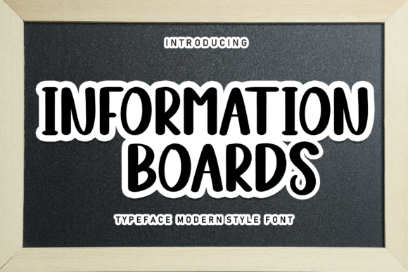 Information Boards: A Friendly Handwritten Font for Brand Warmth