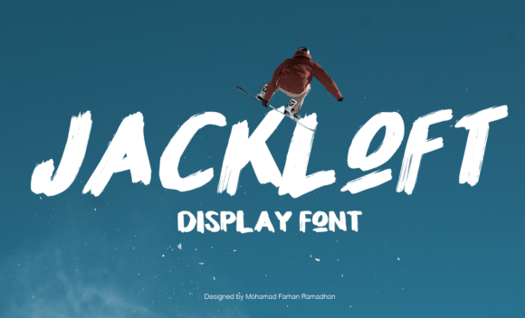 Jackloft: A Bold, Brush-Textured Display Font for Campaign Headlines