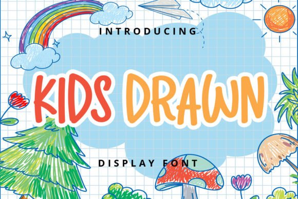 Kids Drawn: A Playful Display Font for Engaging Kids’ Campaigns