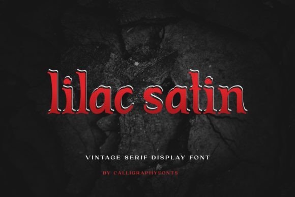 Lilac Satin: A Vintage Serif Display Font That Anchors Brand Identity