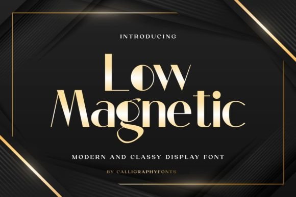 Low Magnetic: A Display Font That Anchors Editorial Calm