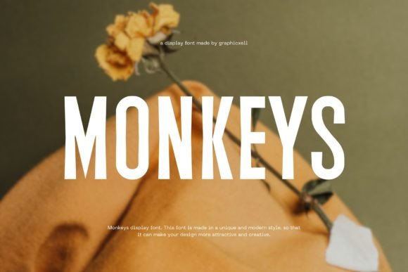 Monkeys Display Font: Clean, Crisp & Campaign-Ready