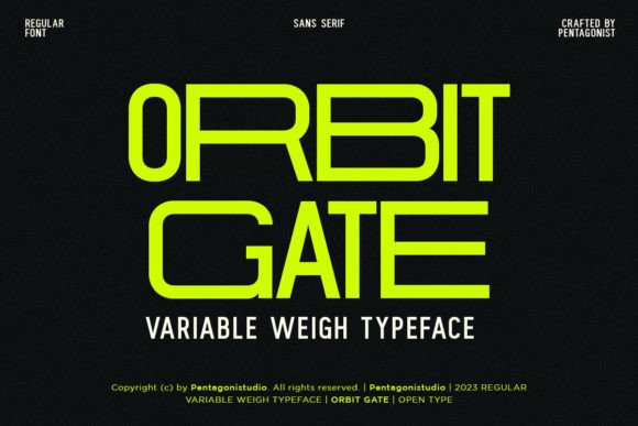 Orbit Gate: A Display Typeface That Anchors Your Editorial Voice