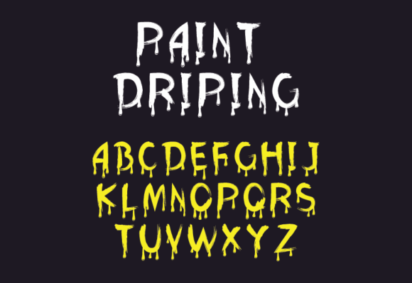 Paint Driping: A Horror-Inspired Display Font for Bold Digital Moments