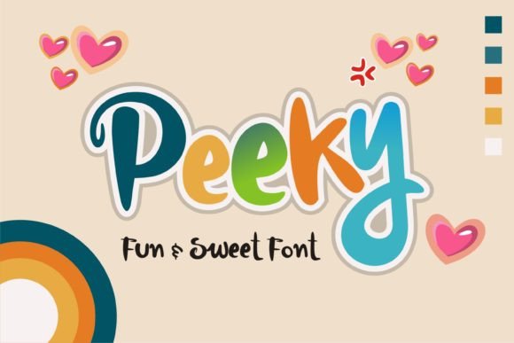 Peeky: A Playful Display Font That Makes Your Brand Shine