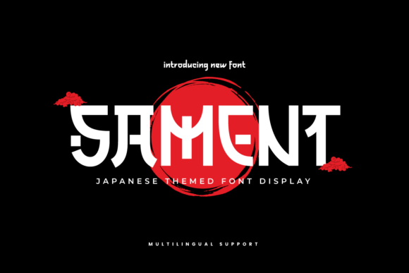 Sament: A Japanese Display Font for Handmade Labels & Printables