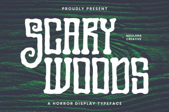 Scary Woods Font: A Standout Display Typeface for Handmade Brands