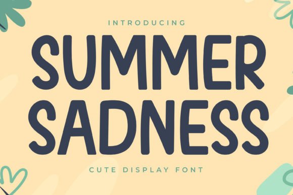 Summer Sadness: A Quirky Display Font That Feels Like Home
