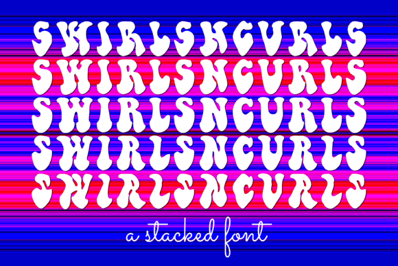 Swirls N Curls: A Playful Display Font for Handmade Labels & Printables