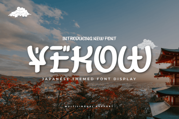 Yekow: A Japanese-Inspired Display Font for Authentic Branding